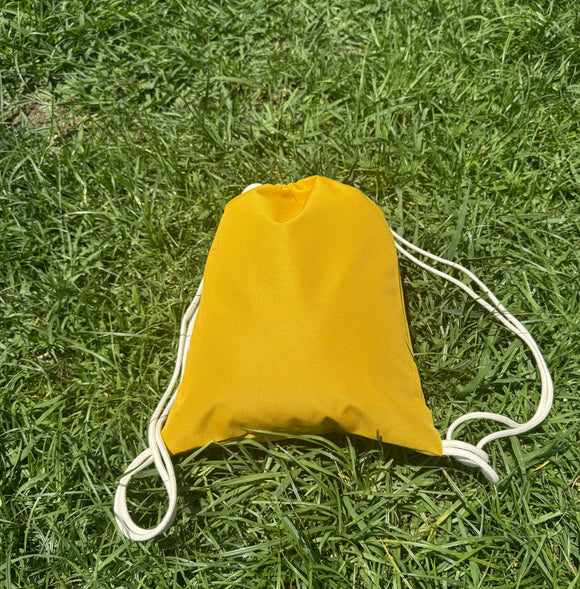 Saco multiusos com alças amarelo torrado
