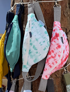 Bolsa cintura tie dye verde