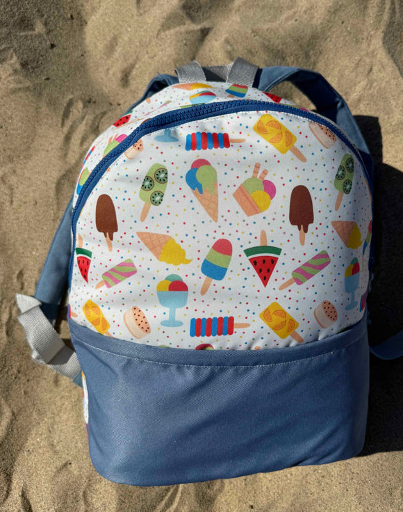 Mochila L Térmica gelados com azul