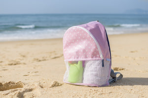 PRAIA - Rosa bebe, bolas, estrelas e riscas